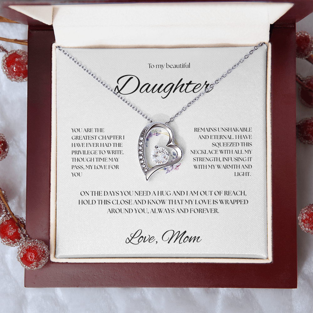 To My Beautiful Daughter Necklace
