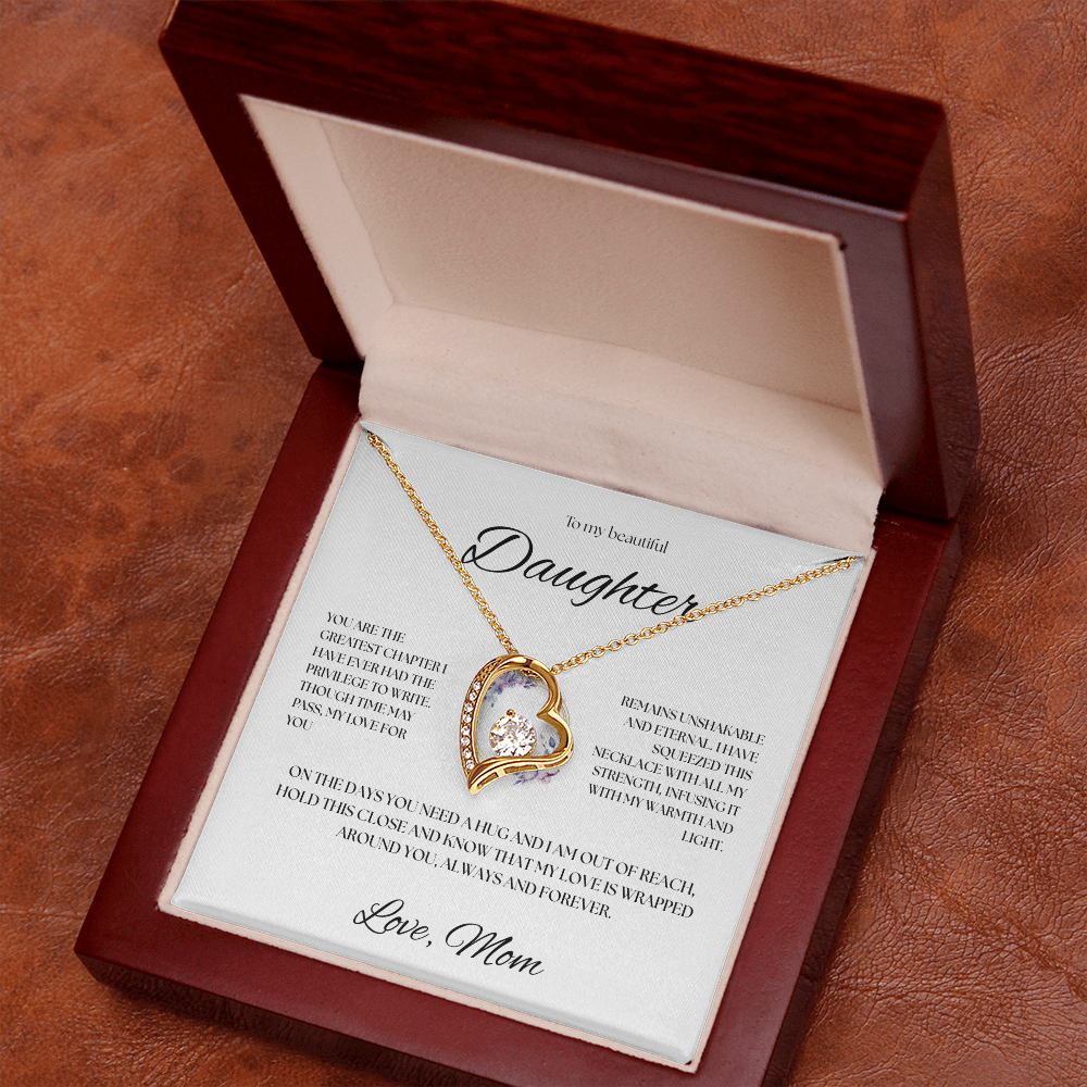 To My Beautiful Daughter Necklace
