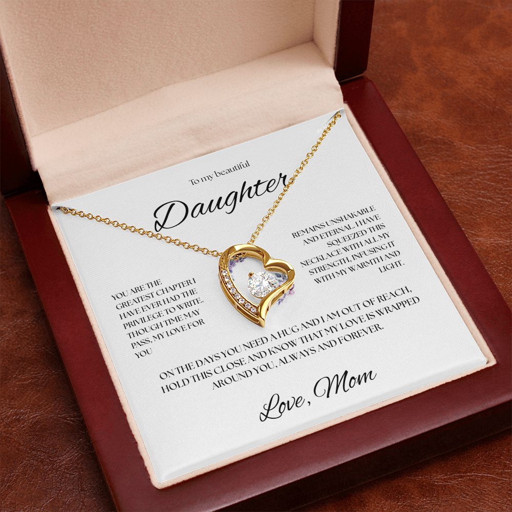 To My Beautiful Daughter Necklace