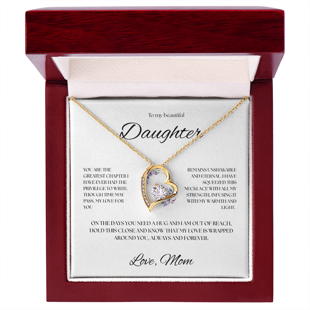 To My Beautiful Daughter Necklace