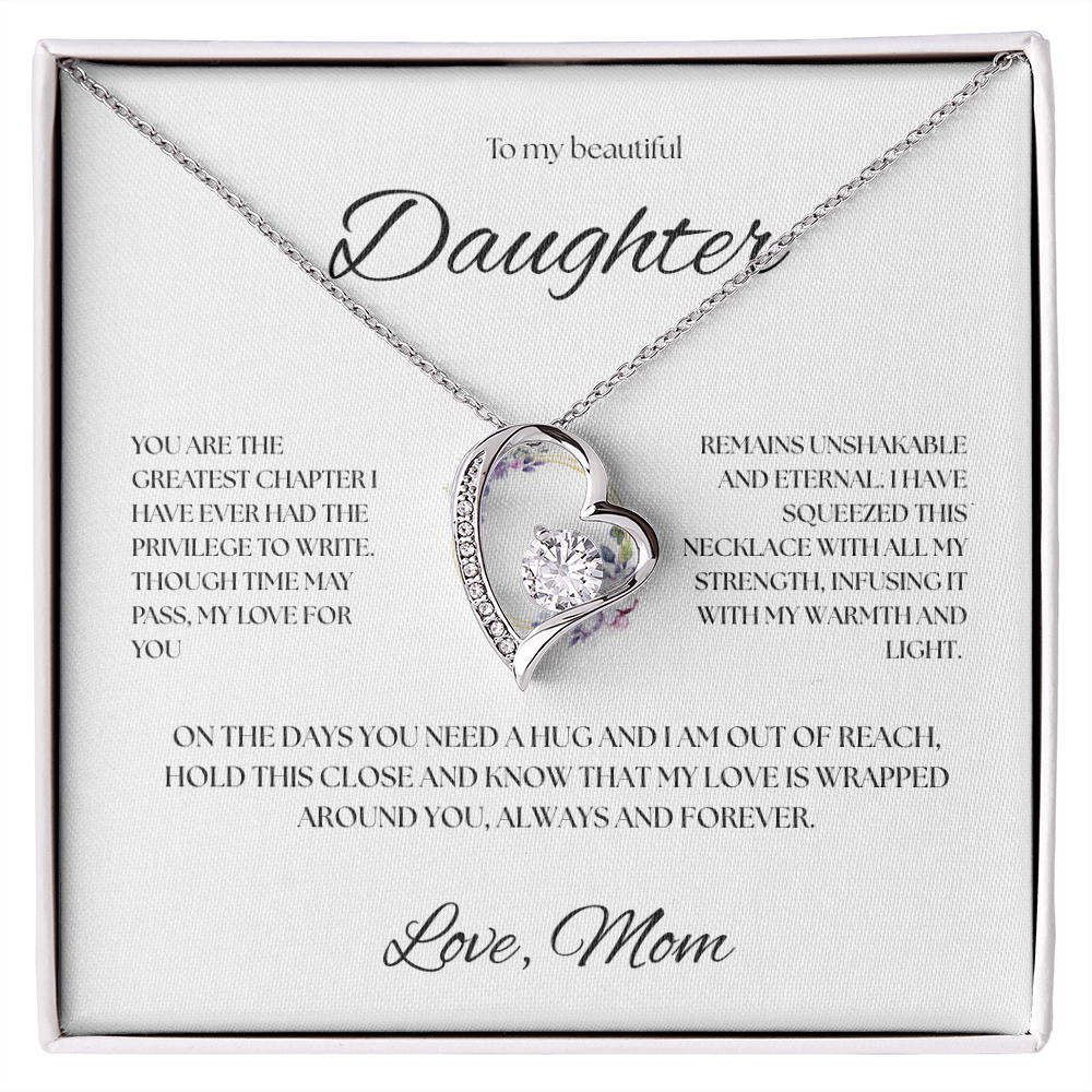 To My Beautiful Daughter Necklace