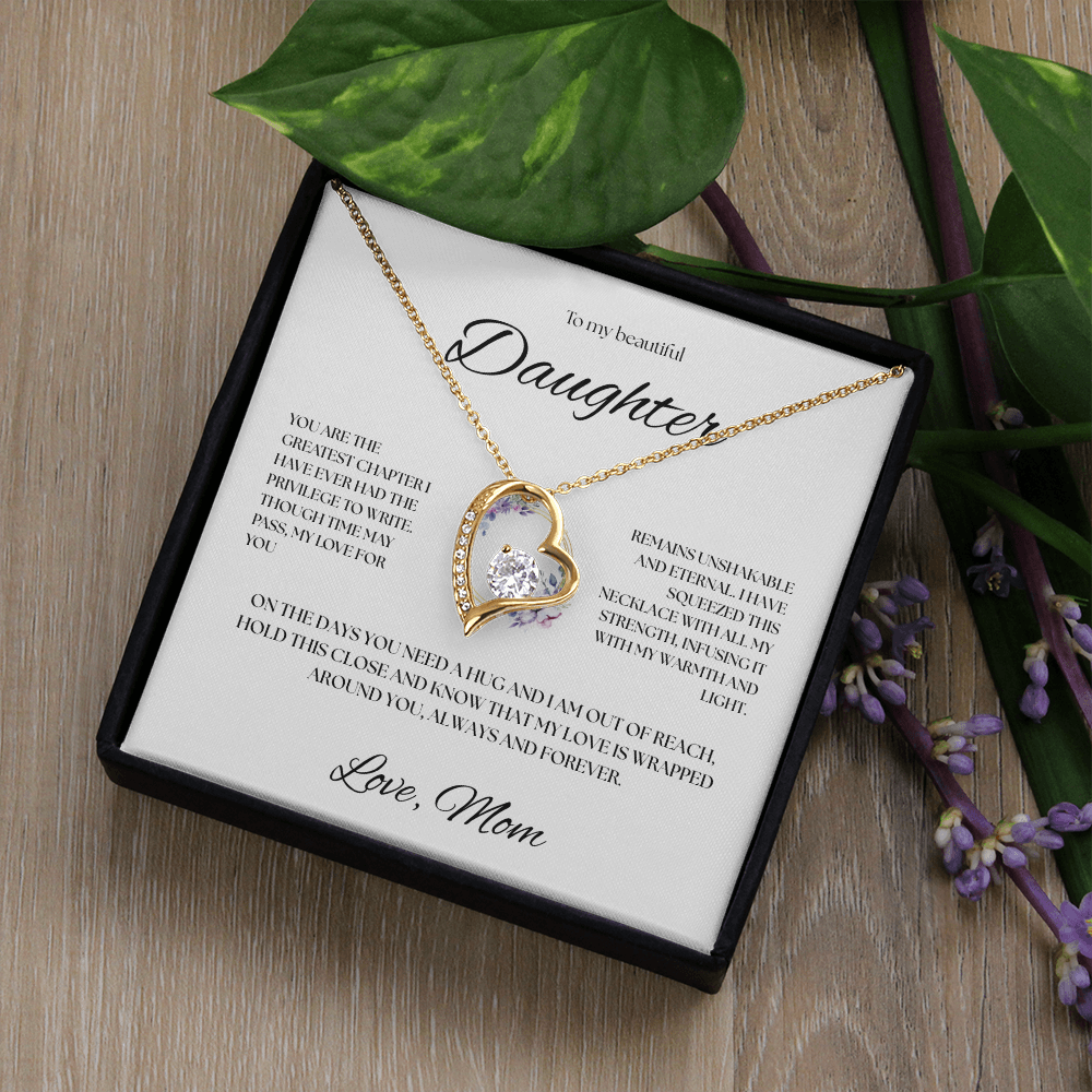 To My Beautiful Daughter Necklace