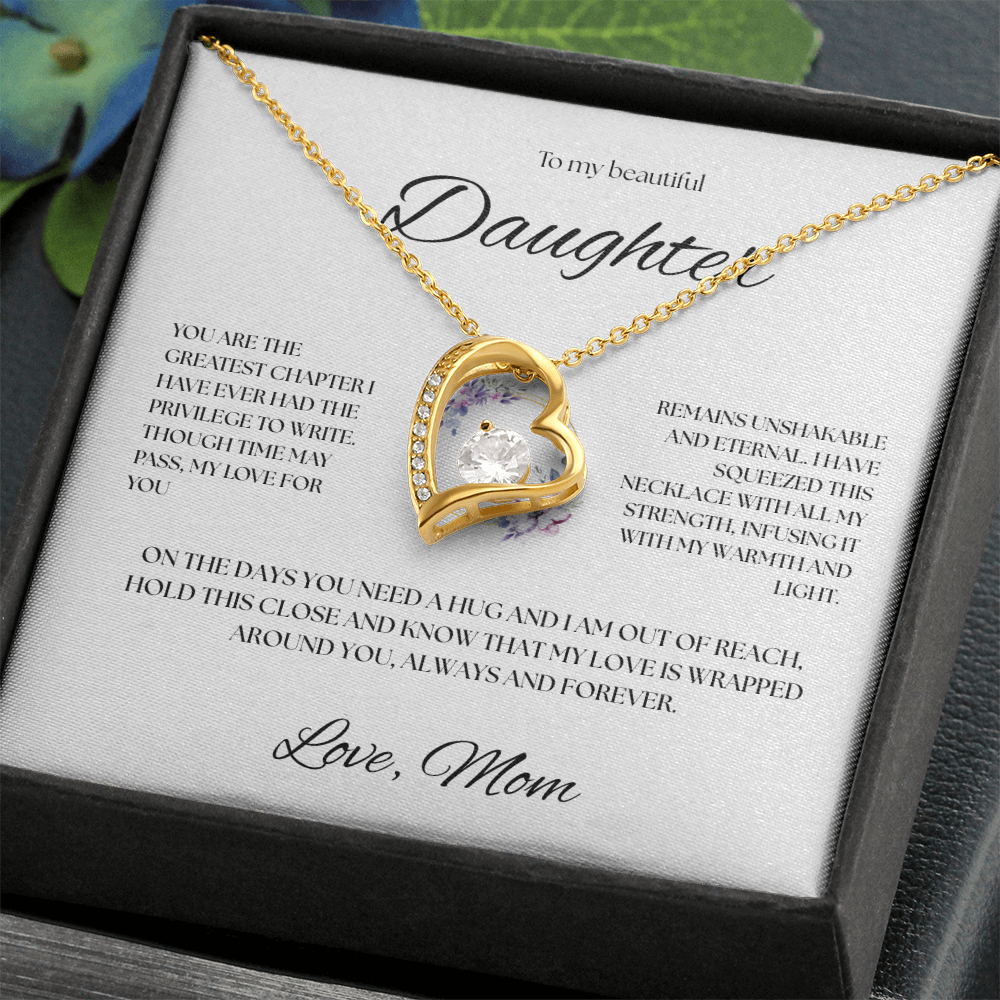 To My Beautiful Daughter Necklace