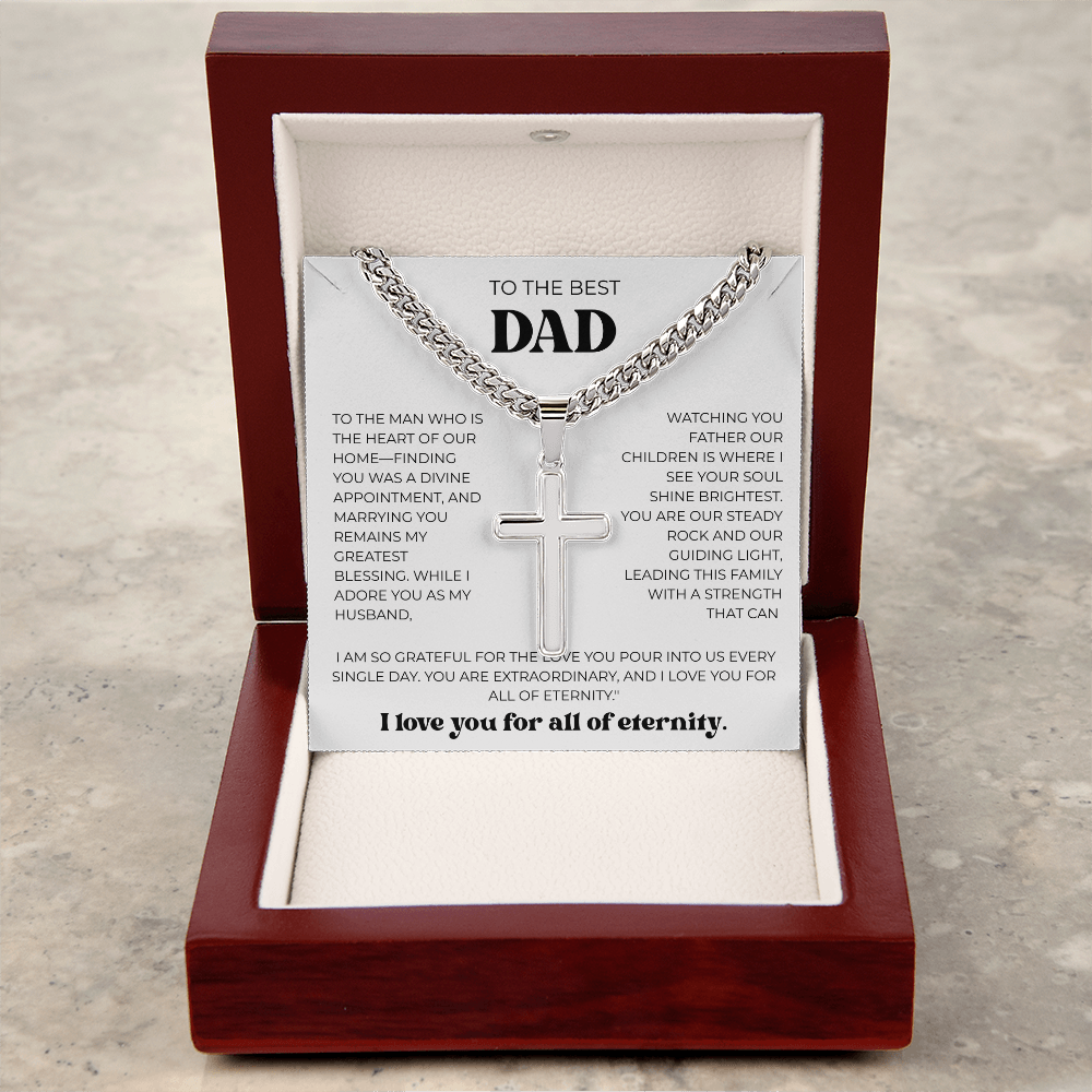 Men's Cuban Chain & Cross – From Your Loving Wife