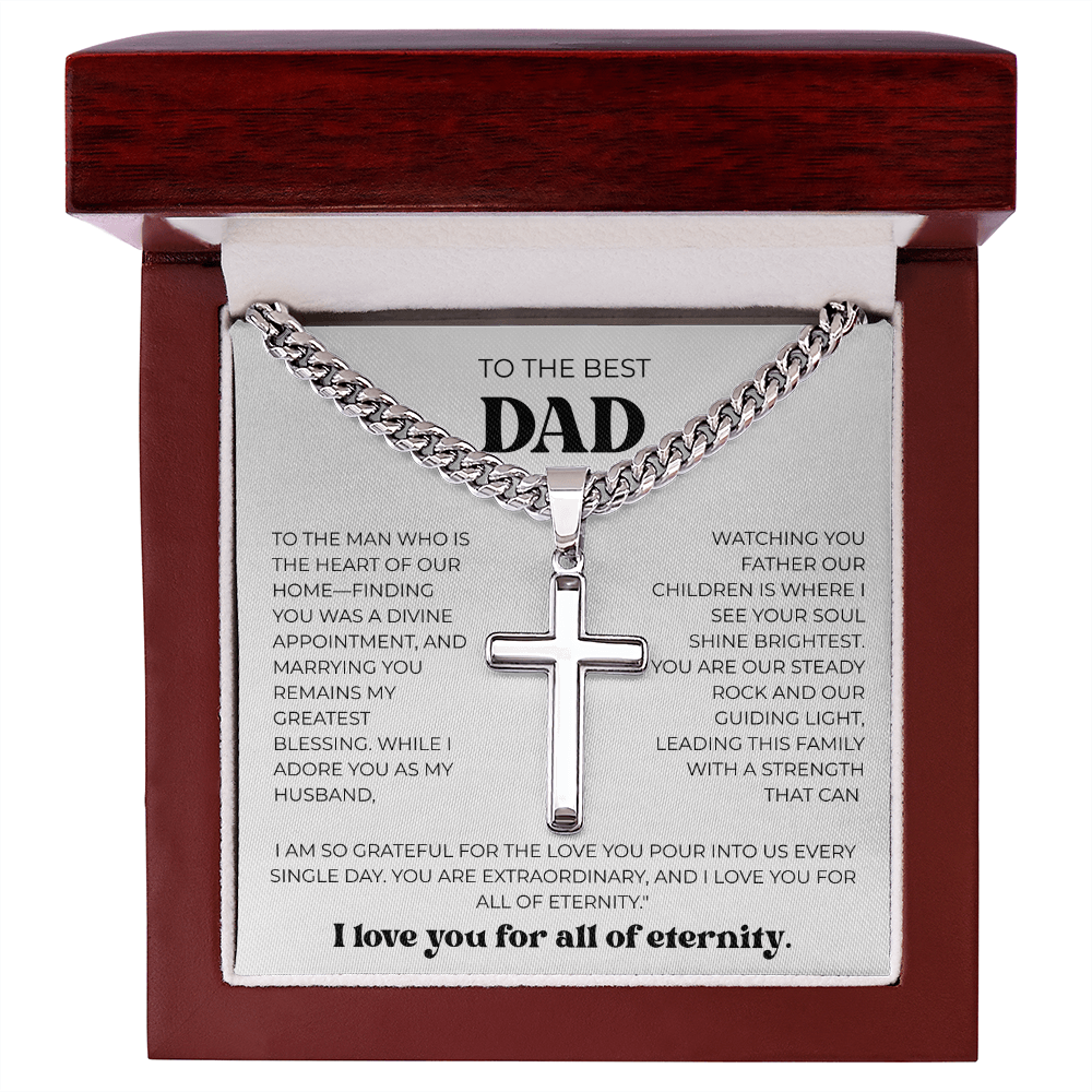 Men's Cuban Chain & Cross – From Your Loving Wife